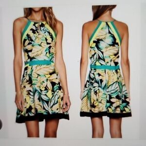 Parker Tropicana Jessica Combo silk Dress xs
